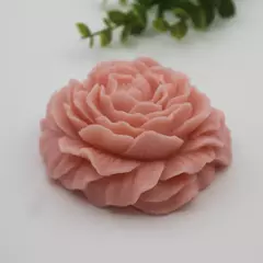 Molde de vela de silicona de flor de peonía grande, herramienta de horneado de - tienda en línea