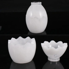 Molde de tarro de vela con forma de huevo, caja de almacenamiento, molde de sili