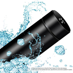 Termo Digital de acero inoxidable 500 con pantalla de temperatura, taza de café inteligente con aislamiento al vacío, 304 Ml