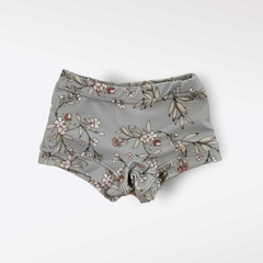 SHORT LYCRA BLOSSOM AQUA