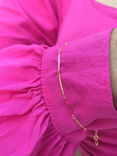 Pulseira palitos banhado a ouro18k