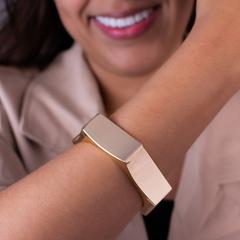 Bracelete Strip banhado a ouro 18k