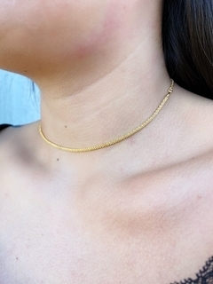 Choker banhado a ouro 18k