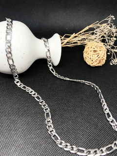 Colar masculino médio (5mm) em aço inoxidável 60cm (prata) na internet
