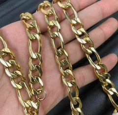 Colar masculino médio (5mm) em aço inoxidável 60cm (dourado) na internet