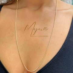 Colar longo 60 cm banhado a ouro18k