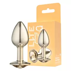 Plug Anal Dourado Tamanho P Com Pedra Sexy Fantasy - comprar online