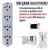 Extensão Elétrica Universal Quadrupla 3 Mts Notebook TV Radio - ClnStore