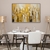 Quadro Decorativo Pintura Amarelo Abstrato Geomérico - comprar online