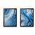 Quadros Decorativos Abstrato Azul 2 Peças - loja online