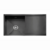 Lavadero para cocina XM con escurridero acero negro