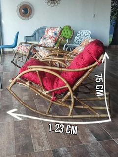 Silla Mecedora en Mambú Natural con Posa Pie en internet