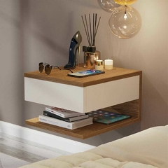 Mesa de Noche Roma Natural Blanco Apagado - comprar en línea