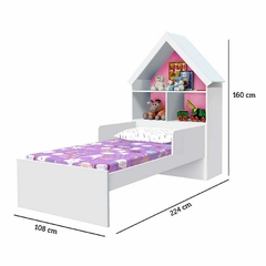 Cama Infantil Ariel Blanco/Rosado Flex en internet