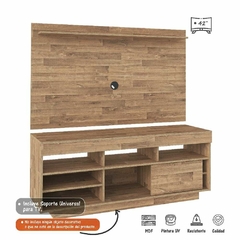 Mueble Panel de TV 42¨ Incluye soporte color Canela - comprar en línea