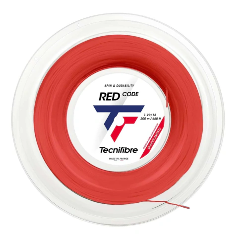 Rollo TECNIFIBRE RED CODE x200 mts - 1.25/1.30 mm