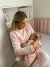 Pijama Soft de Amamentação Rosa Claro
