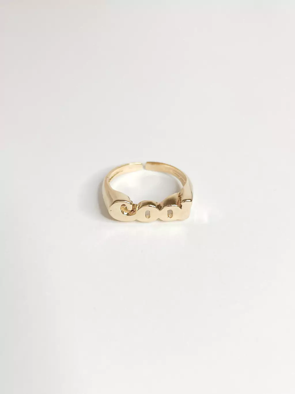 Anel Cool Regulável - Banho de Ouro 18k