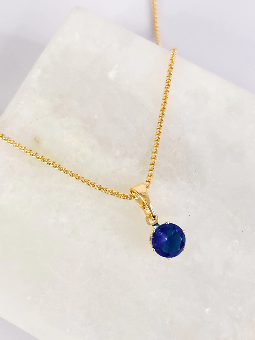 COLAR BLUE - BANHO DE OURO 18K