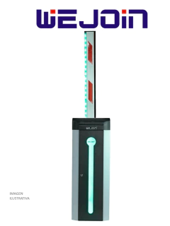 WEJOIN BARRERA VEHICULAR IZQUIERDA LED DE USO RUDO/BRAZO RECTANGULAR DE 4 MTS