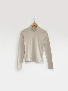 Camiseta Modal Con Cierre - Mod Blanc