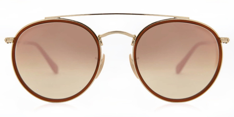 3647 001/70 ROUND DOBLE PUENTE DORADO/ROSA/DEGRADE ESPEJADO