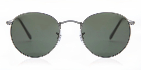 3447 029 ROUND METAL GUNMETAL/VERDE