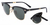 2176 901 CLUBMASTER FOLDING NEGRO/DORADO VERDE