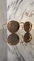 3447 112/Z2 Dorado/rosa espejado Round Metal - MAJOSHKA