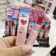 Batom Love Efeito Matte Max Love - Box C/48pçs