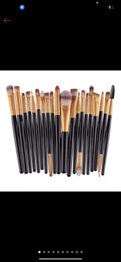 12 Kit C/ 20 Pincéis De Maquiagem - loja online