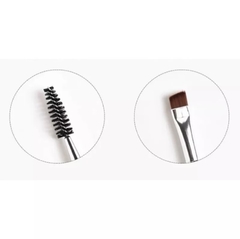 Box C/12pçs Pincel duplo profissional para sobrancelha escovinha e chanfrado preto - comprar online