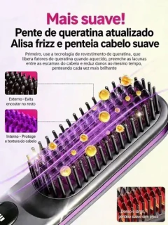 47316Alisador Cabelo Escova Portátil Viagem Penteador Rolo Liso直发梳(CAIXA MASTER.100 na internet