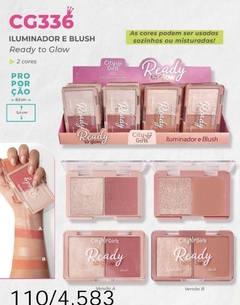 CG336 Duo de Iluminador e Blush - Ready To Glow City Girls Box C/ 24