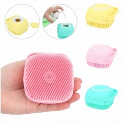 12Pcs Esponja De Silicone Para Banho Com Dispenser Shampoo / Sabonete na internet