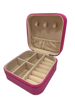Mini Organizador Porta Joias Portátil Viagem Armazenamento de Brinco Colar Bijuteria - comprar online