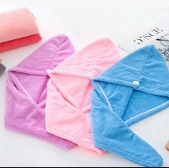 Box C/12pc Toalha Magica Para Secar Cabelo - Microfibra Cor Sortida - comprar online