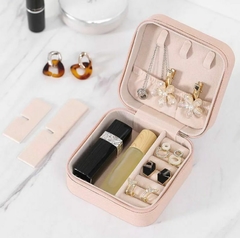 Mini Organizador Porta Joias Portátil Viagem Armazenamento de Brinco Colar Bijuteria - Jony Cosmeticos