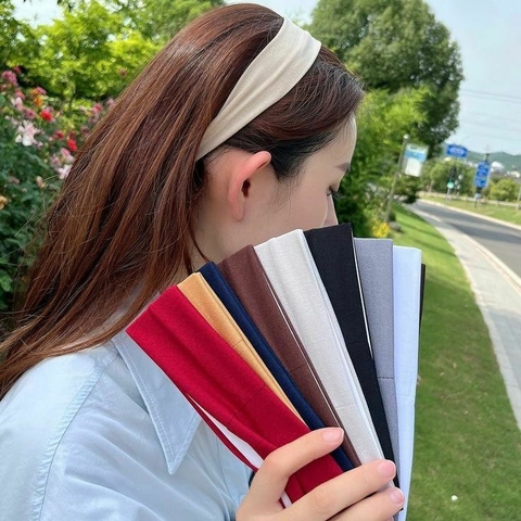 Kit C/12 Faixa de Cabelo em Malha Elástica / Acessórios de Cabelo