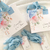Sacola personalizada azul e rosa