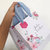 Sacola personalizada fúcsia e azul