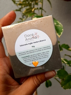 Sabonete Facial de Argila Branca e Verde