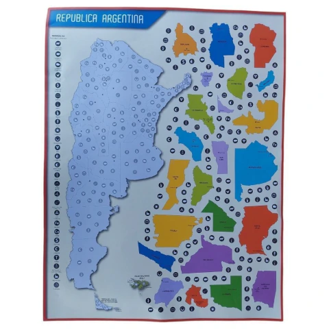 CARTUL.REPUBLICA ARGENTINA 50x65