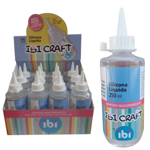 ADHESIVO SILICONA LIQUIDA IBI CRAFT x250ml