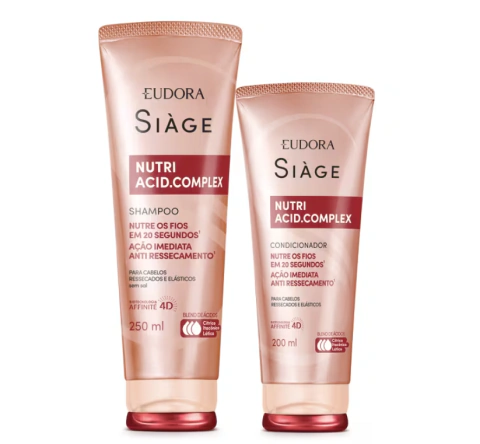 Combo Siàge Nutri Acid.Complex: Shampoo 250ml + Condicionador 200ml