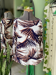 (Nadine) Blusa Tropical - M