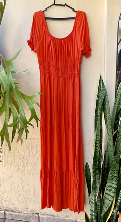 (Grazy) Vestido Orange - GG - Dale Ale Brechó