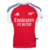 Camisa de torcedor masculina do Arsenal para a temporada 2024/25, com cores vermelha e branca e logo da Emirates.