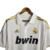 Camisa retrô do Real Madrid I 2011/12, branca com detalhes em dourado e logo da Adidas, patrocinio bwin.