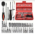 Kit De Ferramentas Maleta 46 Peças Jogo De Soquetes Chave Catraca Reversível Completo